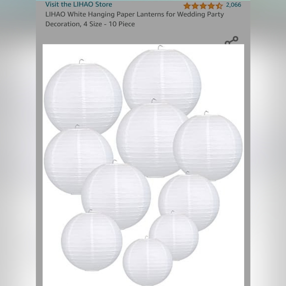 📌BOGO 50% OFF📌 White Lanterns